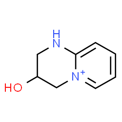 ChemSpider 2D Image | 3-Hydroxy-1,2,3,4-tetrahydropyrido[1,2-a]pyrimidin-5-ium | C8H11N2O