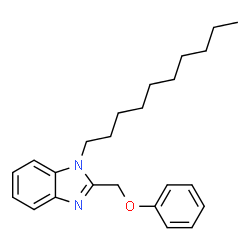 ChemSpider 2D Image | 1-Decyl-2-(phenoxymethyl)-1H-benzimidazole | C24H32N2O