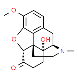 ChemSpider 2D Image | (5alpha,14alpha)-14-Hydroxy-3-methoxy-17-methyl-4,5-epoxymorphinan-6-one | C18H21NO4