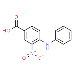 ChemSpider 2D Image | 4-Anilino-3-nitrobenzoic acid | C13H10N2O4