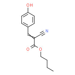 ChemSpider 2D Image | Butyl 2-cyano-3-(4-hydroxyphenyl)acrylate | C14H15NO3
