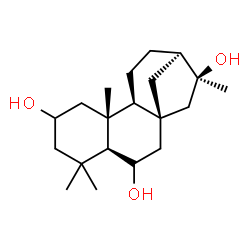 ChemSpider 2D Image | (13alpha)-Kaurane-2,6,16-triol | C20H34O3