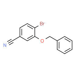 ChemSpider 2D Image | 3-(Benzyloxy)-4-bromobenzonitrile | C14H10BrNO