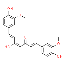 ChemSpider 2D Image | (1E,4E,6E)-5-Hydroxy-1,7-bis(4-hydroxy-3-methoxyphenyl)-1,4,6-heptatrien-3-one | C21H20O6