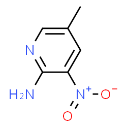 ChemSpider 2D Image | 2-Amino-3-nitro-5-picoline | C6H7N3O2