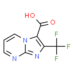 ChemSpider 2D Image | 2-(Trifluoromethyl)imidazo[1,2-a]pyrimidine-3-carboxylic acid | C8H4F3N3O2