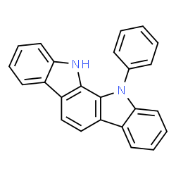 ChemSpider 2D Image | 11-phenyl-11H,12H-indolo[2,3-a]carbazole | C24H16N2