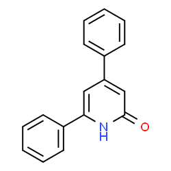 ChemSpider 2D Image | 4,6-Diphenyl-2(1H)-pyridinone | C17H13NO