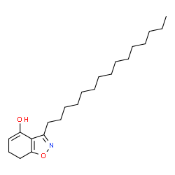 ChemSpider 2D Image | 3-Pentadecyl-6,7-dihydro-1,2-benzoxazol-4-ol | C22H37NO2