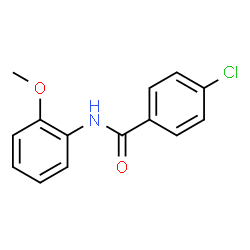 ChemSpider 2D Image | 4-Chloro-N-(2-methoxyphenyl)benzamide | C14H12ClNO2