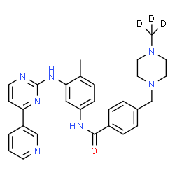 ChemSpider 2D Image | Imatinib-d3 | C29H28D3N7O