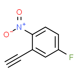 ChemSpider 2D Image | 2-Ethynyl-4-fluoro-1-nitrobenzene | C8H4FNO2