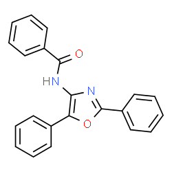 ChemSpider 2D Image | N-(2,5-Diphenyloxazol-4-yl)benzamide | C22H16N2O2