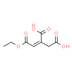 ChemSpider 2D Image | (2Z)-2-(2-Ethoxy-2-oxoethylidene)succinic acid | C8H10O6