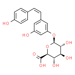 ChemSpider 2D Image | cis-Resveratrol 3-O-glucuronide | C20H20O9