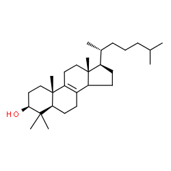 ChemSpider 2D Image | (3beta,5alpha,14xi)-4,4-Dimethylcholest-8-en-3-ol | C29H50O