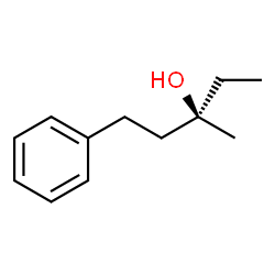 ChemSpider 2D Image | (3R)-3-Methyl-1-phenyl-3-pentanol | C12H18O