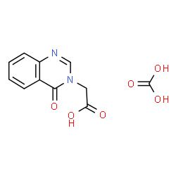 ChemSpider 2D Image | (4-OXOQUINAZOLIN-3-YL)ACETIC ACID; CARBONIC ACID | C11H10N2O6