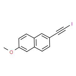 ChemSpider 2D Image | 2-(Iodoethynyl)-6-methoxynaphthalene | C13H9IO