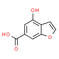 ChemSpider 2D Image | 4-Hydroxy-1-benzofuran-6-carboxylic acid | C9H6O4