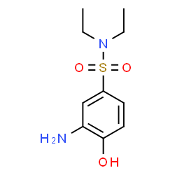 ChemSpider 2D Image | 3-Amino-N,N-diethyl-4-hydroxybenzenesulfonamide | C10H16N2O3S