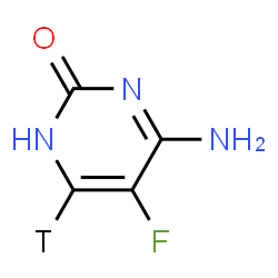 ChemSpider 2D Image | 5-Fluorocytosine-6-3H | C4H3TFN3O