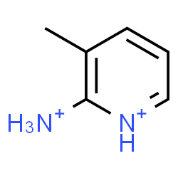 ChemSpider 2D Image | 2-Ammonio-3-methylpyridinium | C6H10N2