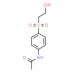 ChemSpider 2D Image | N-[4-(2-HYDROXYETHANESULFONYL)PHENYL]ACETAMIDE | C10H13NO4S
