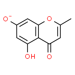 ChemSpider 2D Image | 5-Hydroxy-2-methyl-4-oxo-4H-chromen-7-olate | C10H7O4