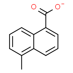 ChemSpider 2D Image | 5-Methyl-1-naphthoate | C12H9O2