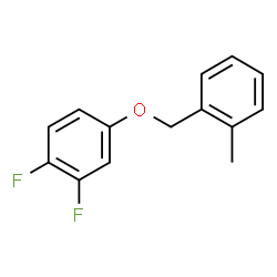 ChemSpider 2D Image | 1,2-Difluoro-4-[(2-methylbenzyl)oxy]benzene | C14H12F2O