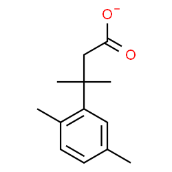 ChemSpider 2D Image | 3-(2,5-Dimethylphenyl)-3-methylbutanoate | C13H17O2