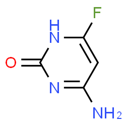 ChemSpider 2D Image | 4-amino-6-fluoro-2(1h)pyrimidinone | C4H4FN3O
