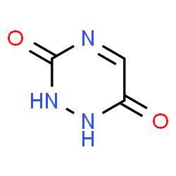 ChemSpider 2D Image | 1,2-Dihydro-1,2,4-triazine-3,6-dione | C3H3N3O2