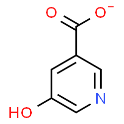 ChemSpider 2D Image | 5-Hydroxynicotinate | C6H4NO3