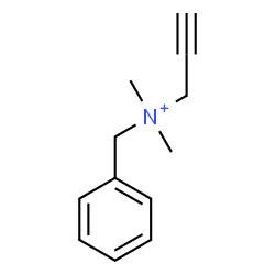 ChemSpider 2D Image | N-Benzyl-N,N-dimethyl-2-propyn-1-aminium | C12H16N