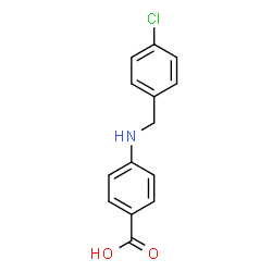 ChemSpider 2D Image | 4-[(4-Chlorobenzyl)amino]benzoic acid | C14H12ClNO2