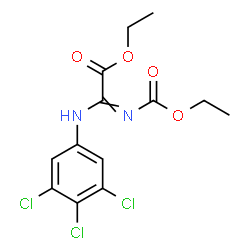 ChemSpider 2D Image | Ethyl [(ethoxycarbonyl)imino][(3,4,5-trichlorophenyl)amino]acetate | C13H13Cl3N2O4