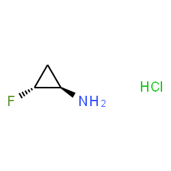 ChemSpider 2D Image | (1R,2R)-2-Fluorocyclopropanamine hydrochloride (1:1) | C3H7ClFN