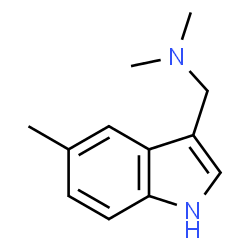 ChemSpider 2D Image | 5-Methylgramine | C12H16N2