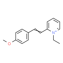 ChemSpider 2D Image | 1-Ethyl-2-[2-(4-methoxyphenyl)vinyl]pyridinium | C16H18NO