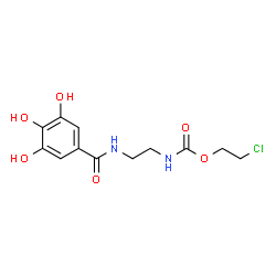 ChemSpider 2D Image | 2-Chloroethyl {2-[(3,4,5-trihydroxybenzoyl)amino]ethyl}carbamate | C12H15ClN2O6
