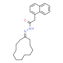 ChemSpider 2D Image | N'-Cyclododecylidene-2-(1-naphthyl)acetohydrazide | C24H32N2O