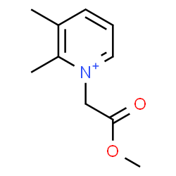 ChemSpider 2D Image | 1-(2-Methoxy-2-oxoethyl)-2,3-dimethylpyridinium | C10H14NO2