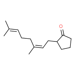 ChemSpider 2D Image | (2Z)-2-(3,7-dimethyl-2,6-octadienyl)cyclopentanone | C15H24O