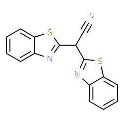 ChemSpider 2D Image | Bis(1,3-benzothiazol-2-yl)acetonitrile | C16H9N3S2