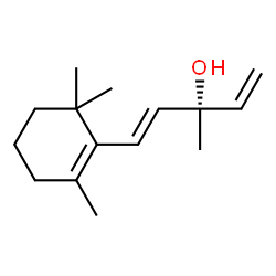 ChemSpider 2D Image | (1E,3S)-3-Methyl-1-(2,6,6-trimethyl-1-cyclohexen-1-yl)-1,4-pentadien-3-ol | C15H24O