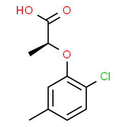 ChemSpider 2D Image | (2S)-2-(2-Chloro-5-methylphenoxy)propanoic acid | C10H11ClO3