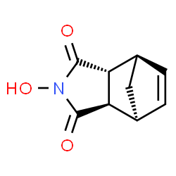 ChemSpider 2D Image | (1R,2R,6R,7S)-4-Hydroxy-4-azatricyclo[5.2.1.0~2,6~]dec-8-ene-3,5-dione | C9H9NO3