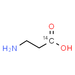 ChemSpider 2D Image | beta-(1-~14~C)Alanine | C214CH7NO2